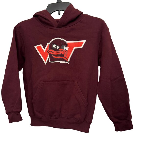 Virginia Tech Hokies Champion EcoFleece Youth Hoodie, Youth Medium - Picture 1 of 2